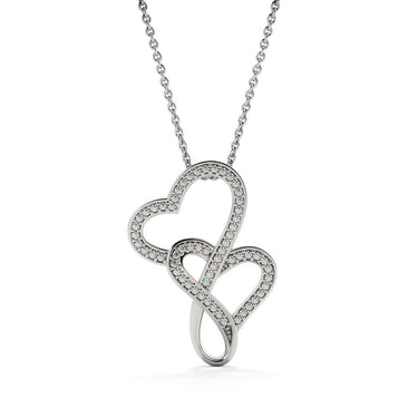 Double Heart Necklace To My Shieldmaiden I Love You to Valhalla And Back and this is best gift for wife,girlfriend on valentine,universary